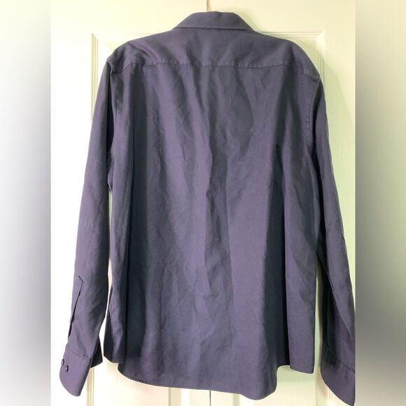 EGARA Men’s Long Sleeve Button Down Non-Iron 100% Cotton Shirt Size XXL #520 - Picture 2 of 8